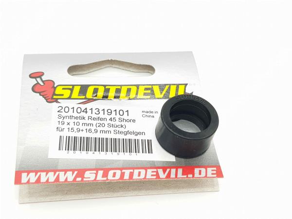 Slotdevil Synthetik Reifen hart 19 x 10 mm (Paar)